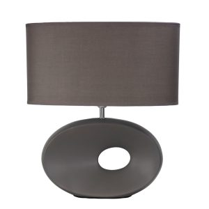 Louise 1 Light Table Lamp Grey - OL90153GY