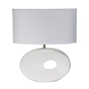 Louise 1 Light Table Lamp White - OL90153WH