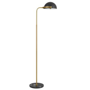 Pollard Floor Lamp Black / Antique Gold - POLLARD FL-BKAG