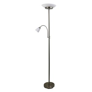 Siena Mother & Child LED Floor Lamp Brushed Chrome - SL98599BC