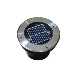 Solar 2W LED Inground Uplighter 316 Stainless Steel / Warm White - SLDIG-2W