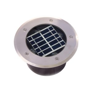 Solar 4W LED Inground Uplighter 316 Stainless Steel / Warm White - SLDIG-4W