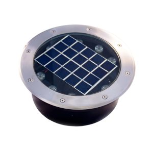 Solar 8W LED Inground Uplighter 316 Stainless Steel / Warm White - SLDIG-8W