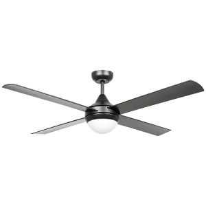 Stradbroke 52" E27 DC Ceiling Fan Matt Black - 20491202