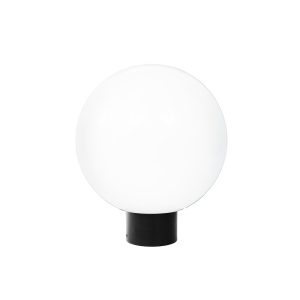 Wave Polyethylene 250mm Garden Light Sphere - Black / Opal