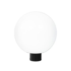 Wave Polyethylene 305mm Garden Light Sphere - Black / Opal