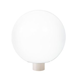 Wave Polyethylene 381mm Garden Light Sphere - Cream / Opal