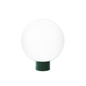 Wave Polyethylene 250mm Garden Light Sphere - Green / Opal