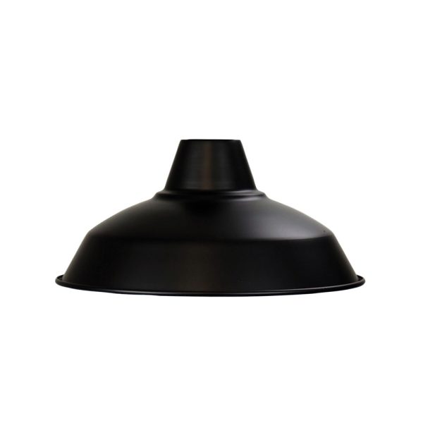 Warehouse 270mm Metal Shade Matt Black - OL2260/27BK