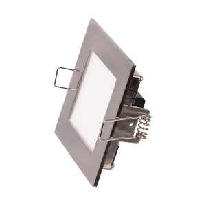 Broom 3W LED Step Light Satin Nickel / Warm White - S9311 SN