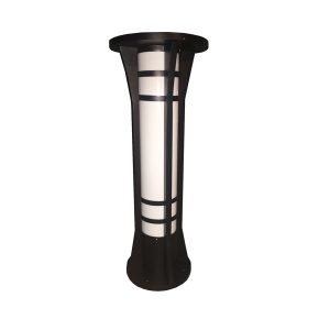 Industrial Dual Colour Bollard LED Light - Round - SLDBL2713-BLK