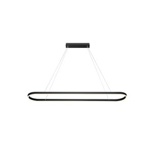 Sudor 72W LED Down Pendant Light Black / Warm White