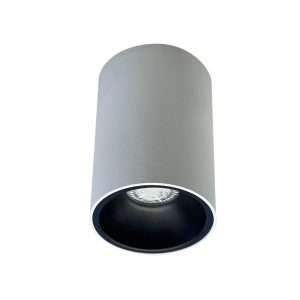 Surface Mounted 240V GU10 Downlight White / Black - TUBE 14 WH/BK