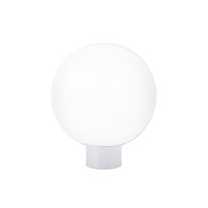 Wave Polyethylene 250mm Garden Light Sphere - White / Opal