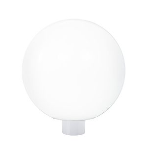 Wave Polyethylene 381mm Garden Light Sphere - White / Opal