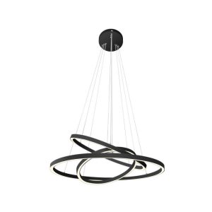 Circle Light 92W LED Down Pendant 80/60/45 Black / Warm White