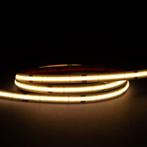 COB 10W 24V DC 1 Meter Dimmable Dotless LED Strip Light / Warm White