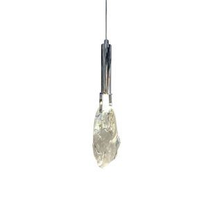 Crystal Cut 3W LED Pendant Chrome Clear / Warm White