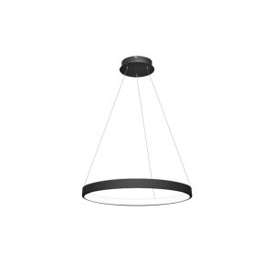 Ring Inner 40W LED 600mm Pendant Light Black / Warm White