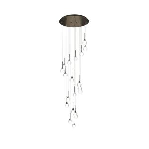 Toffee 20 Light LED Pendant Black / Warm White