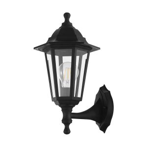 Duanera Outdoor Plastic Wall Light Black IP44 - 33776N