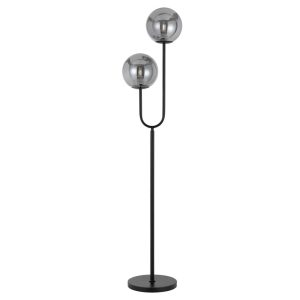 Eterna 2 Light Floor Lamp Black / Smoke - ETERNA FL2-BKSM