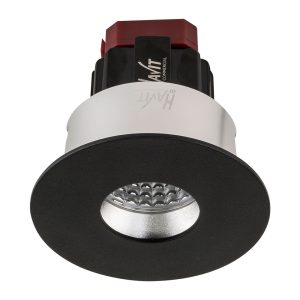 Lyra 6W Round Pinhole Recessed Triac Dimmable LED Downlight Black / Quinto - HCP-81220706