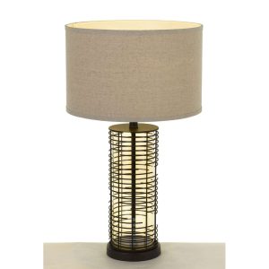 Hasit 1 Light Table Lamp Black / Coffee - HASIT TL-BK+COF