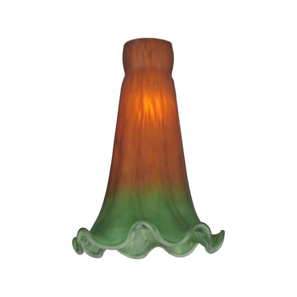 Lily Lampshade Replacement Glass Only - Green / Amber