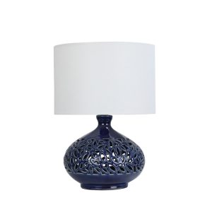 Douglas 1 Light Table Lamp Blue / White - OL94528