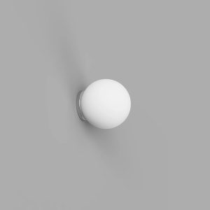 Orb Small Mirror Wall Light Chrome