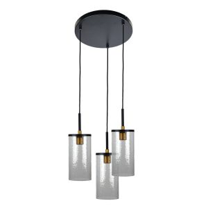 Raymont 3 Light Pendant Black - SL63403BK