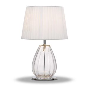 Veana 1 Light Table Lamp Chrome / Clear - VEANA TL-CHCL