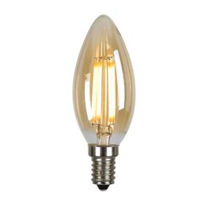 Deco Candle 3W E27 Filament LED Globe Amber / Warm White - GL F.CAND.3-AM83