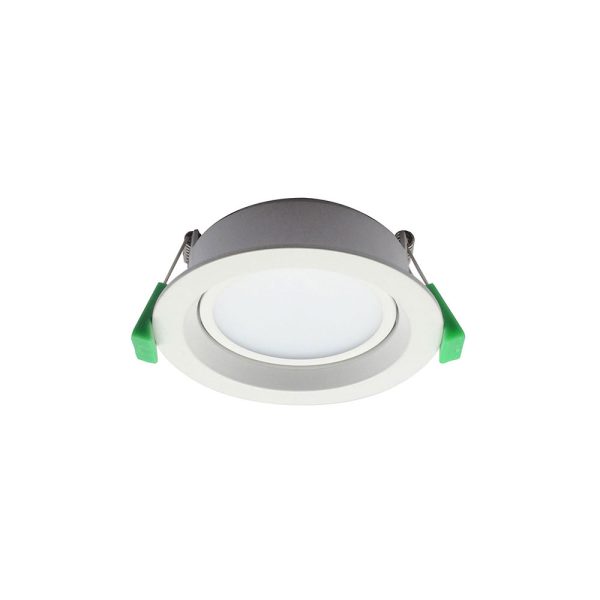 Tradetec Arte Gimbal 10W LED Adjustable Dimmable Downlight Matt White / Tri-Colour - TLAG34510WD