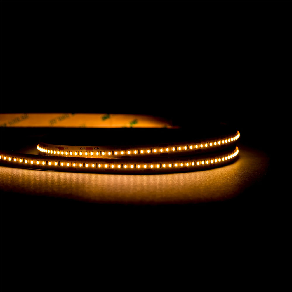 Deron 4.8W 24V DC 240LED IP20 Long Run Dimmable LED Strip Light Warm White - HCP-3325483