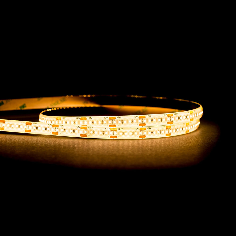 Deron 4.8W 24V DC 240LED IP54 Long Run Dimmable LED Strip Light Warm White - HCP-3355483