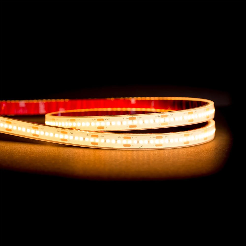 Deron 9.6W 24V DC 240LED IP67 Long Run Dimmable LED Strip Light Warm White - HCP-3365962