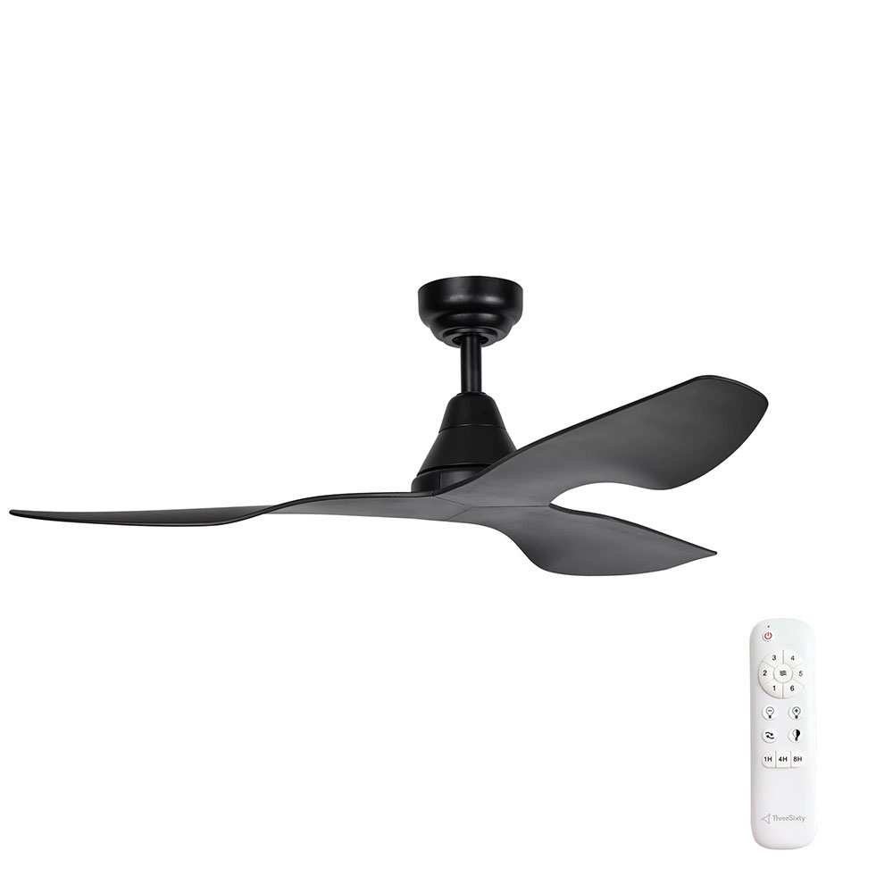 Simplicity 45" DC Ceiling Fan Black -  SIM45BK