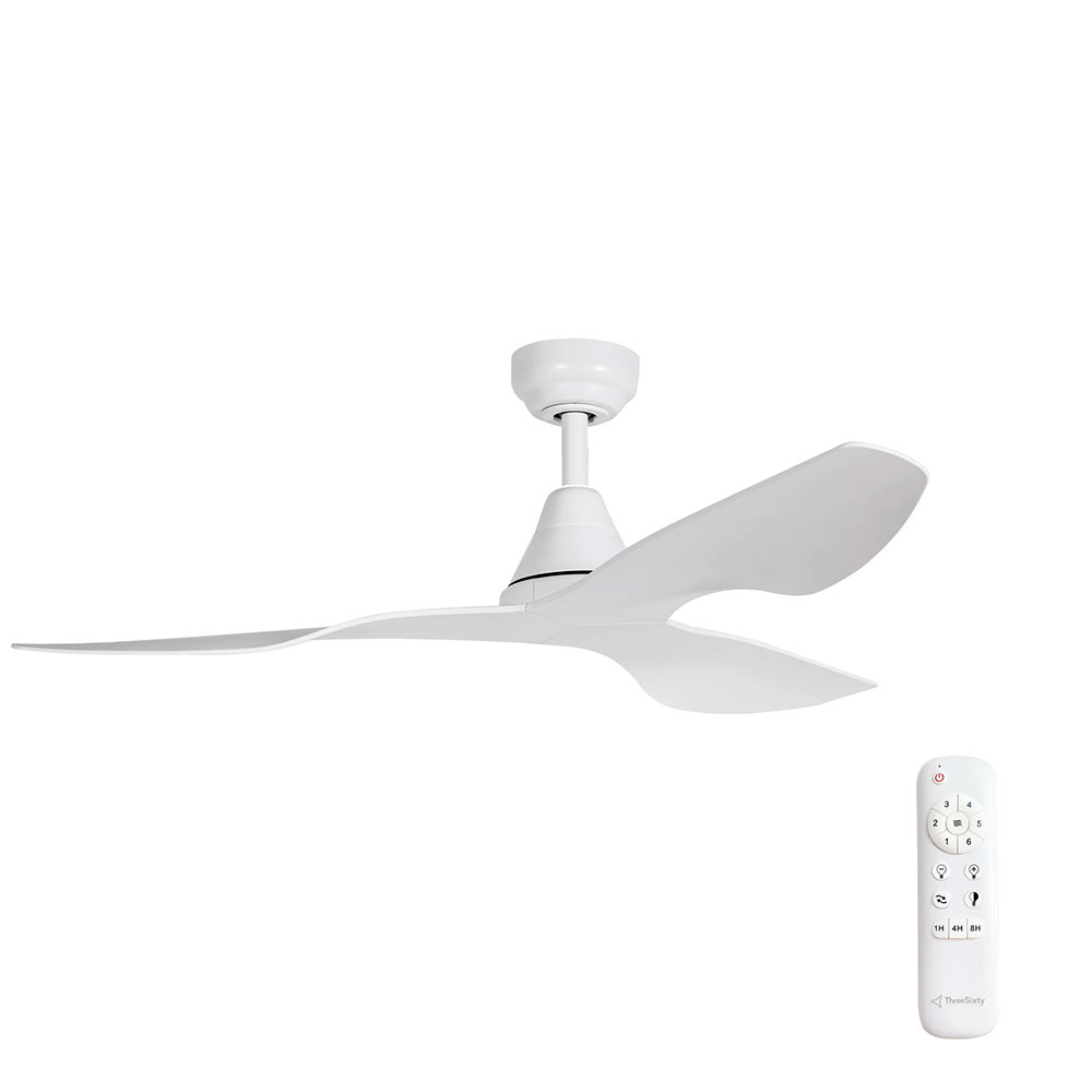 Simplicity 45" DC Ceiling Fan Matt White -  SIM45MW