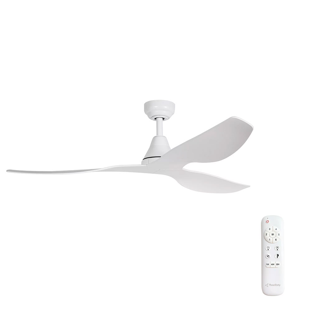 Simplicity 52" DC Ceiling Fan Matt White -  SIM52MW