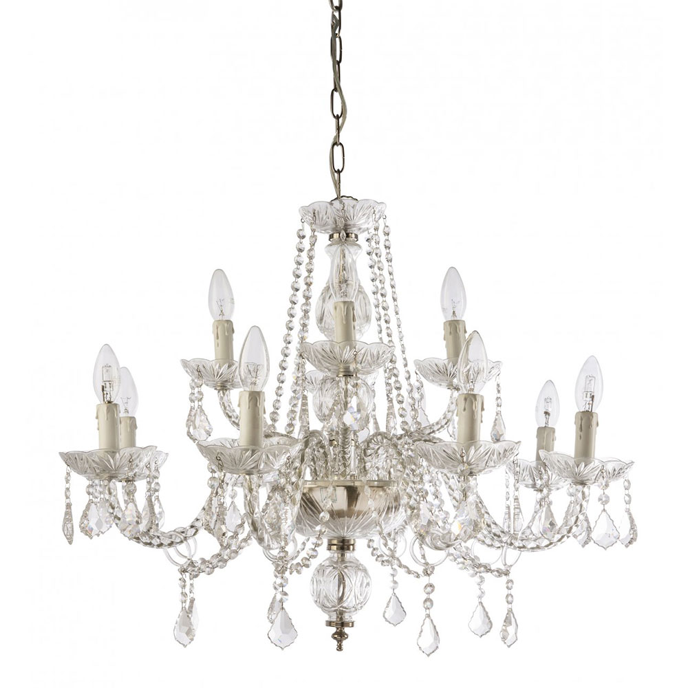 Toledo 12 Light Crystal Chandelier GOLD - TOLEDO-12 GD