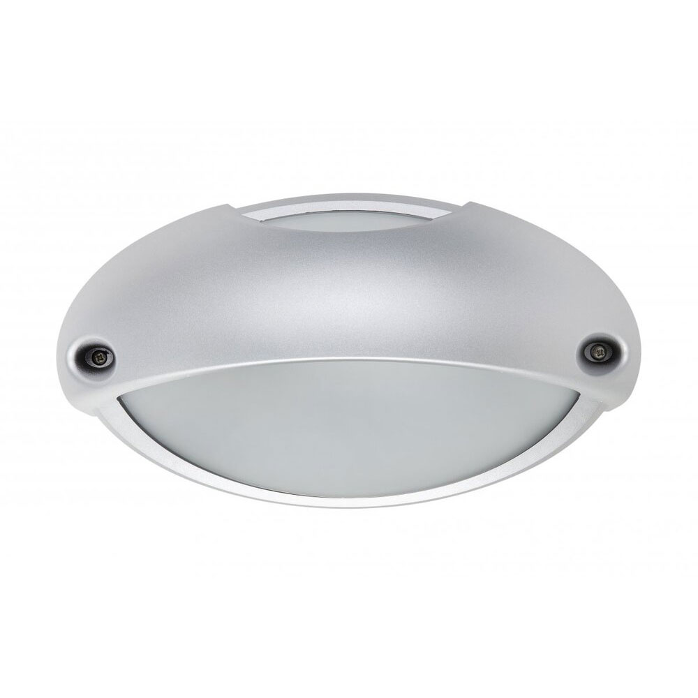 Italian 1 Light 240V E27 Bunker Light Silver - LB8232 SIL