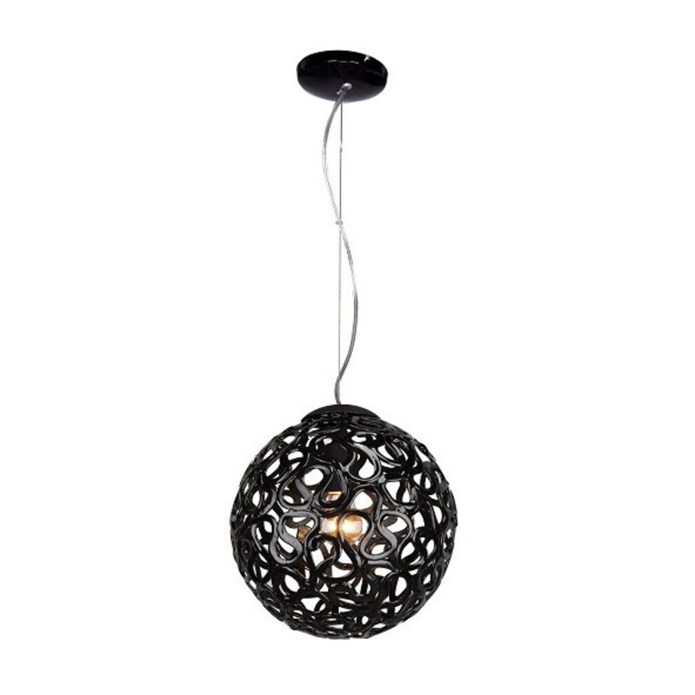 Oregon 1 Light Pendant Small Black - OREGON-30 BLK