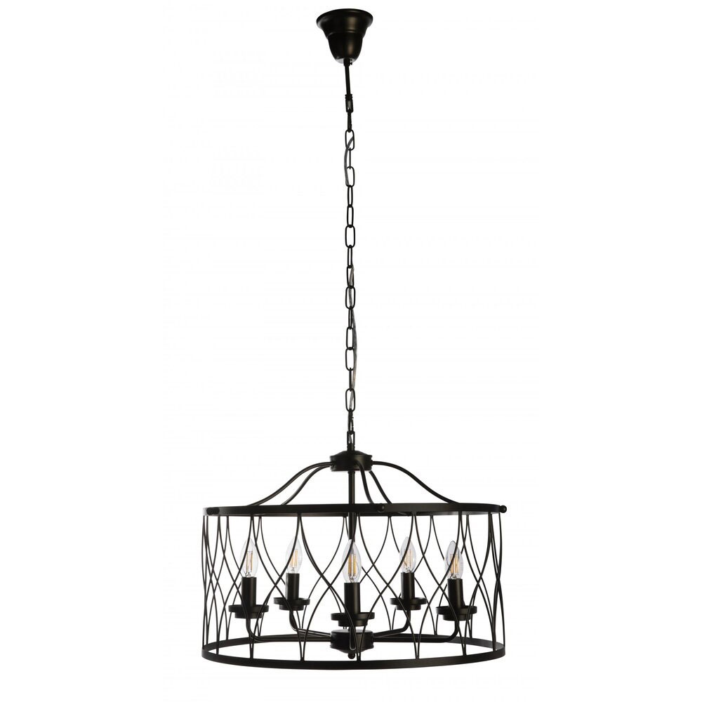 Tolina 5 Light Pendant Black - TOLINA-5L BLK