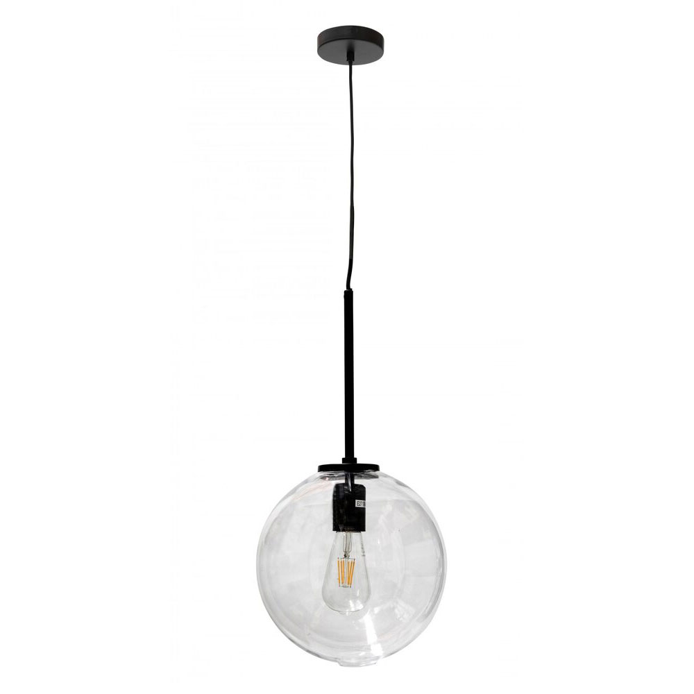 Baston 1 Light Pendant Black - BASTON-25 BLK