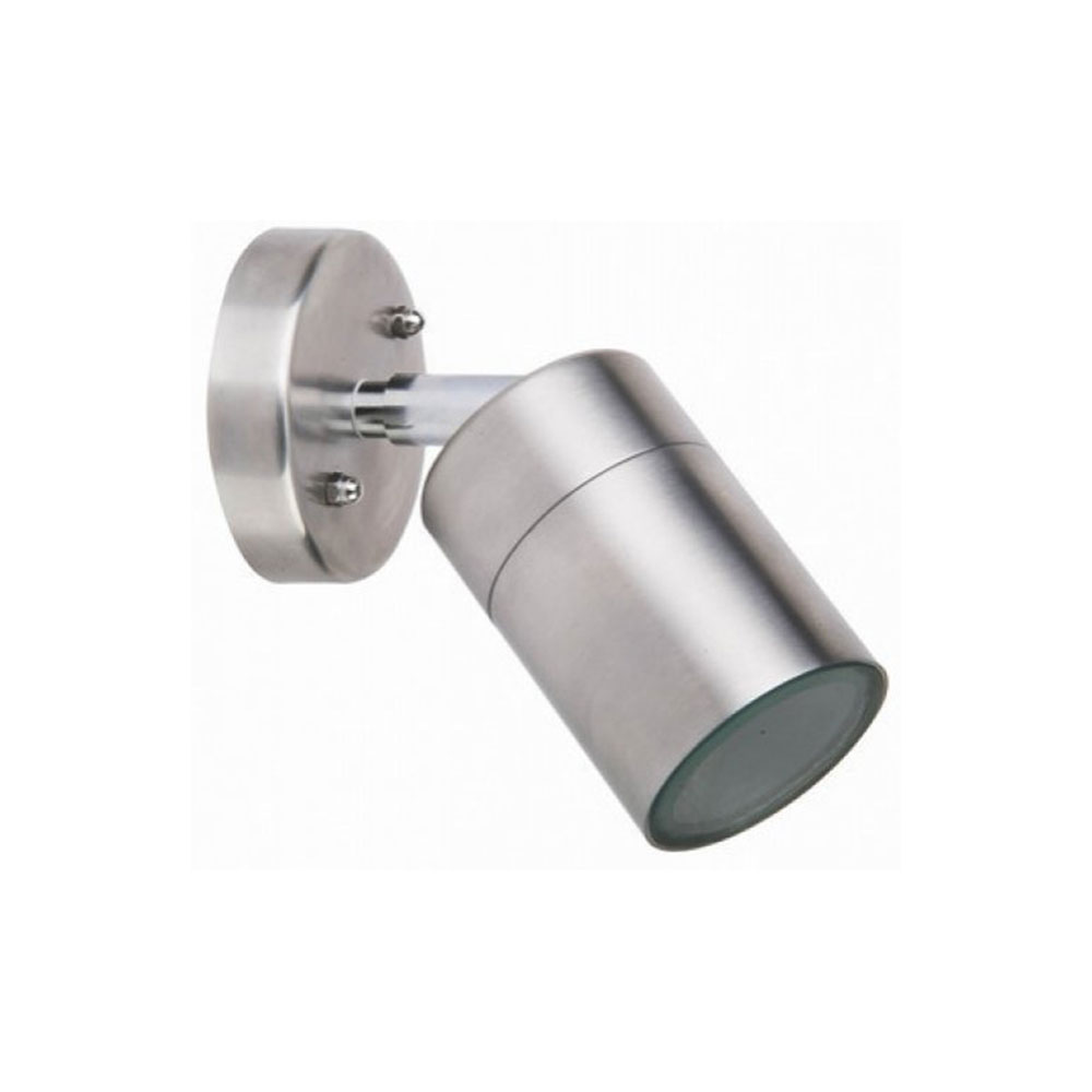 Jordan 240V GU10 Adjustable Wall Pillar Light Stainless Steel - JORDAN-1-Adjust-35W