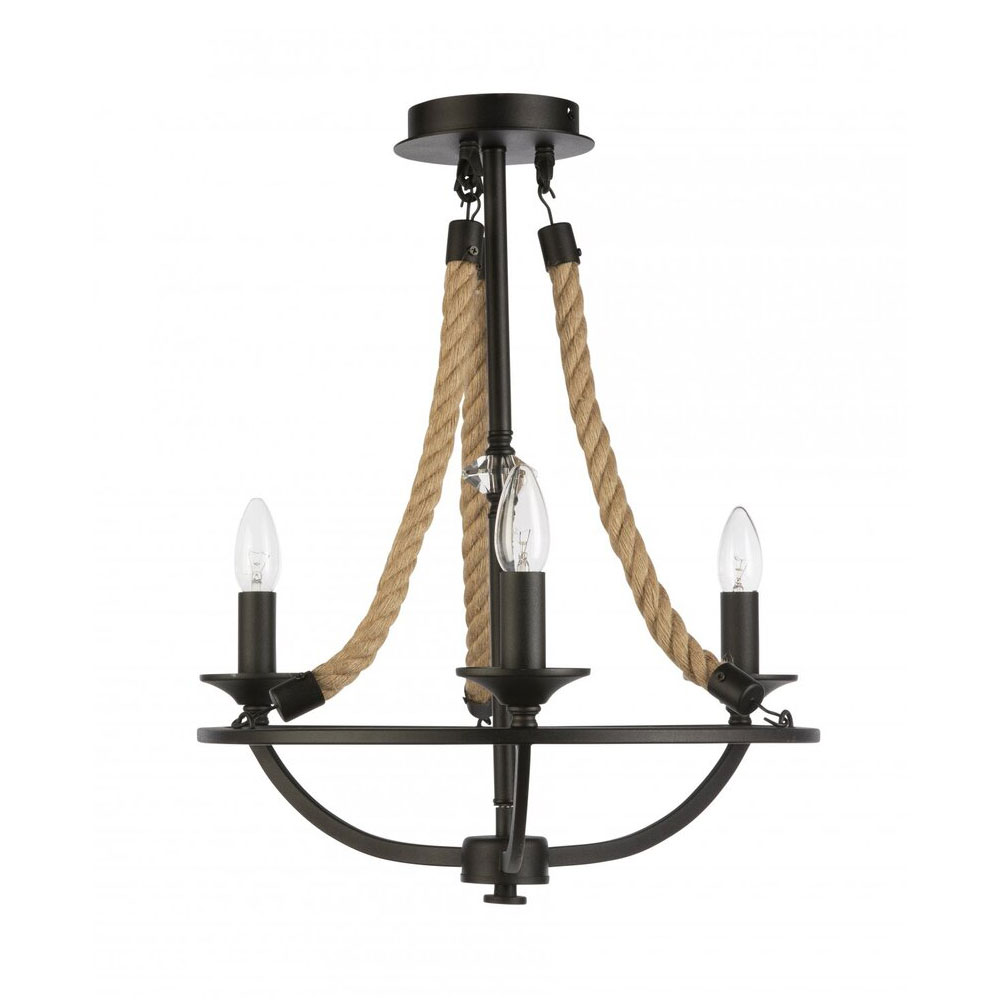 Wynery 3 Light Pendant Black - WYNERY-3