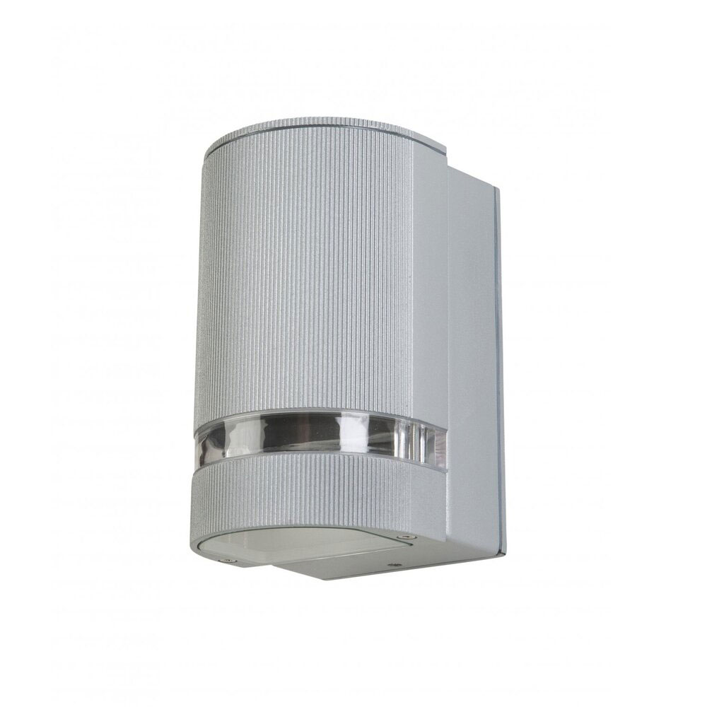 Zara 1 Light 240V GU10 Wall Light Aluminium - ZARA-1-ALU