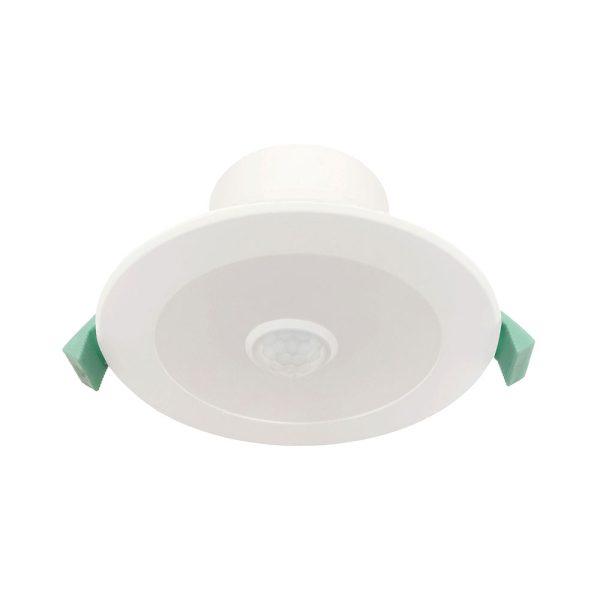 Zone 9W LED Downlight With PIR Motion Sensor Matt White / Tricolour - TLZD3459WDS